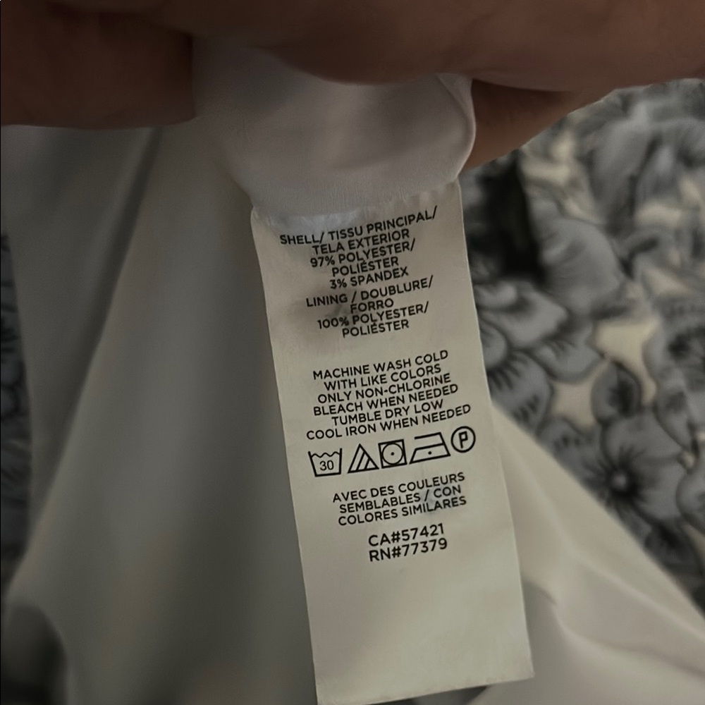 Ann Taylor Black and White Pencil Skirt Knee-Length Work - Picture 6 of 7